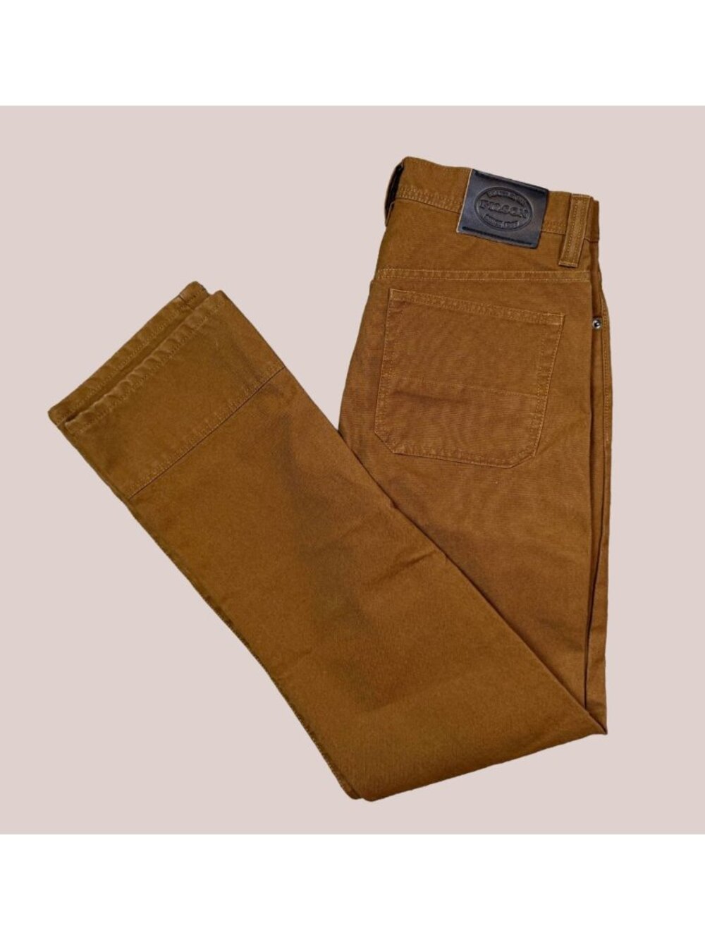 Filson Dry Tin 5 Pocket Pants 30x34 Whiskey Brown Canvas Workwear Straight Leg